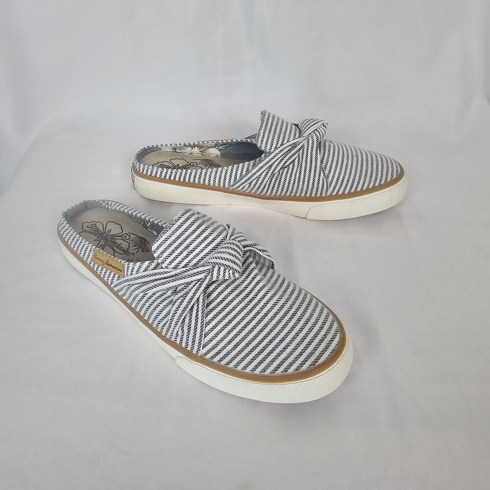 Tommy Bahama Striped Slip-On Bow Shoes US 6 Resort Casual Summer Look